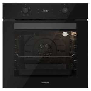 silverline built in oven all black999