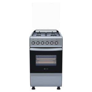 alneo gas cooker silver