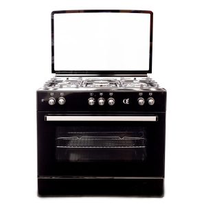 oz gas stove 5 burners black